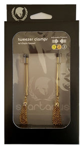 Spartacus Adjustable Tweezer Clamps with Chain Tassel